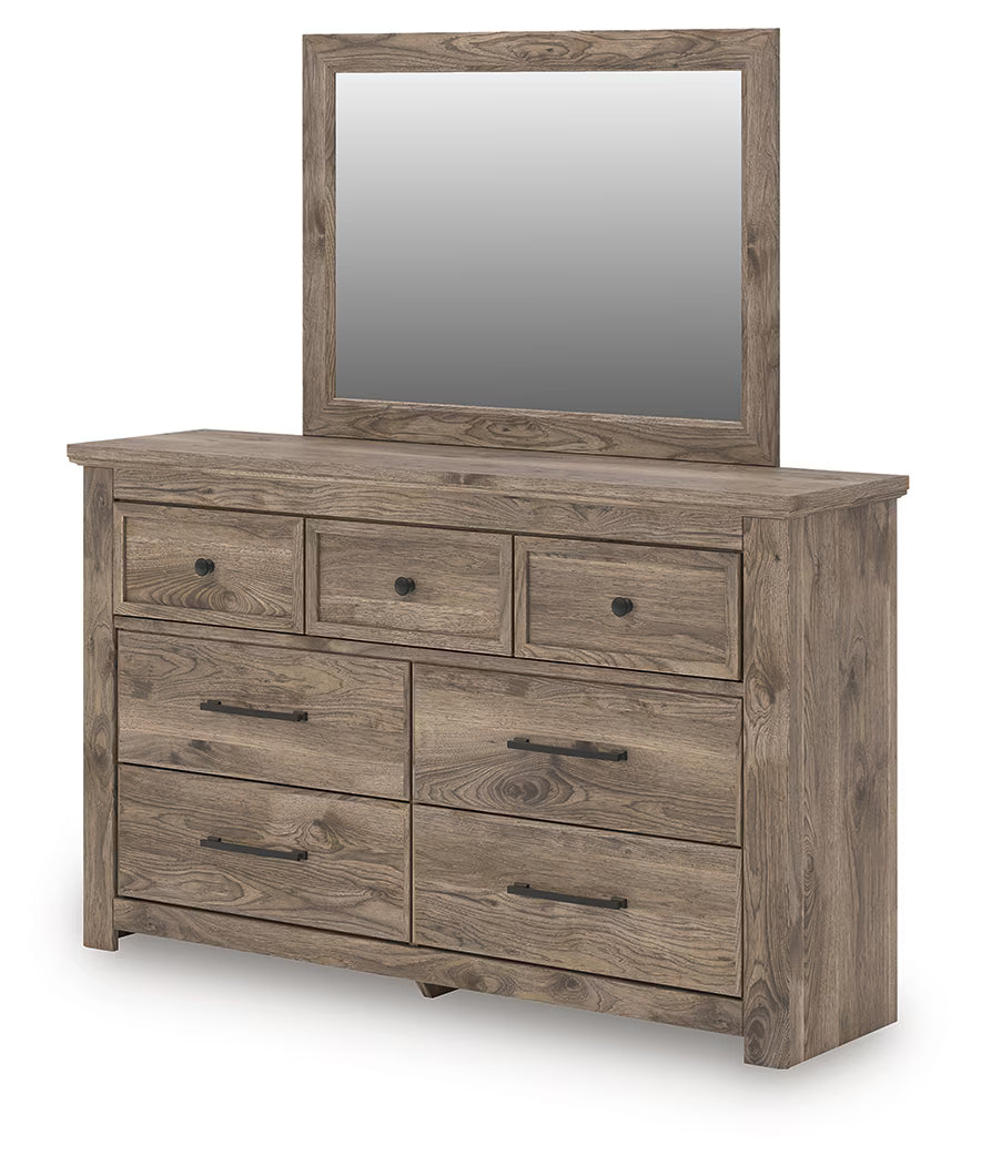 Rusticott - Brown - Dresser And Mirror