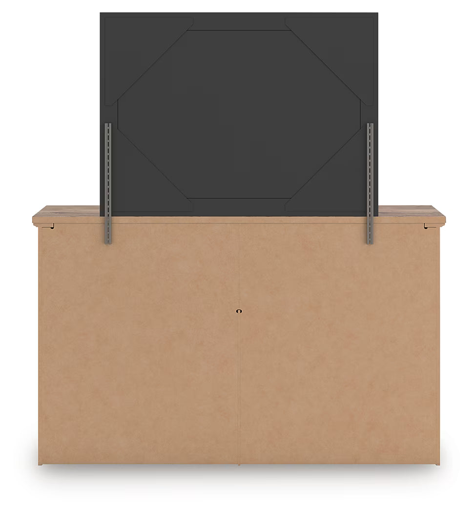 Rusticott - Brown - Dresser And Mirror