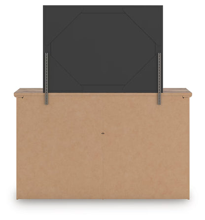 Rusticott - Brown - Dresser And Mirror