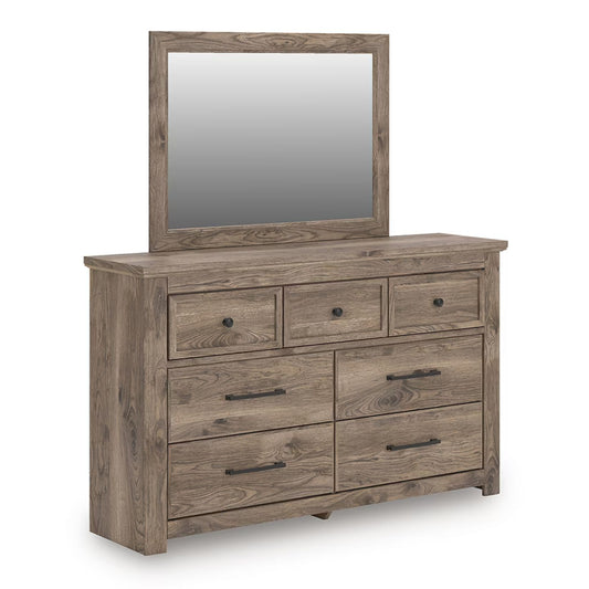 Rusticott - Brown - Dresser And Mirror