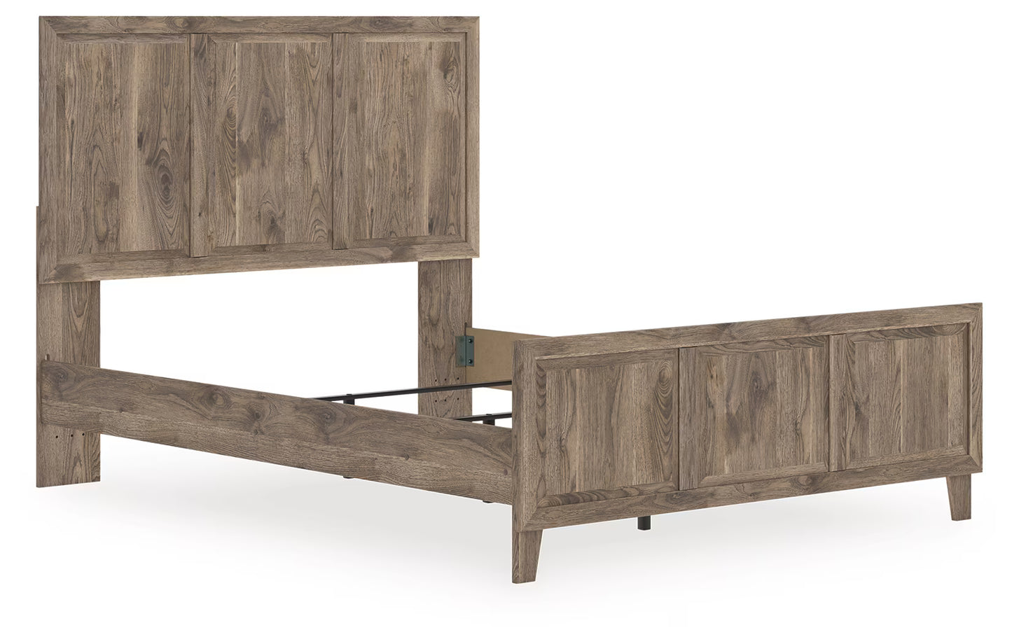 Rusticott - Brown - Queen Panel Bed
