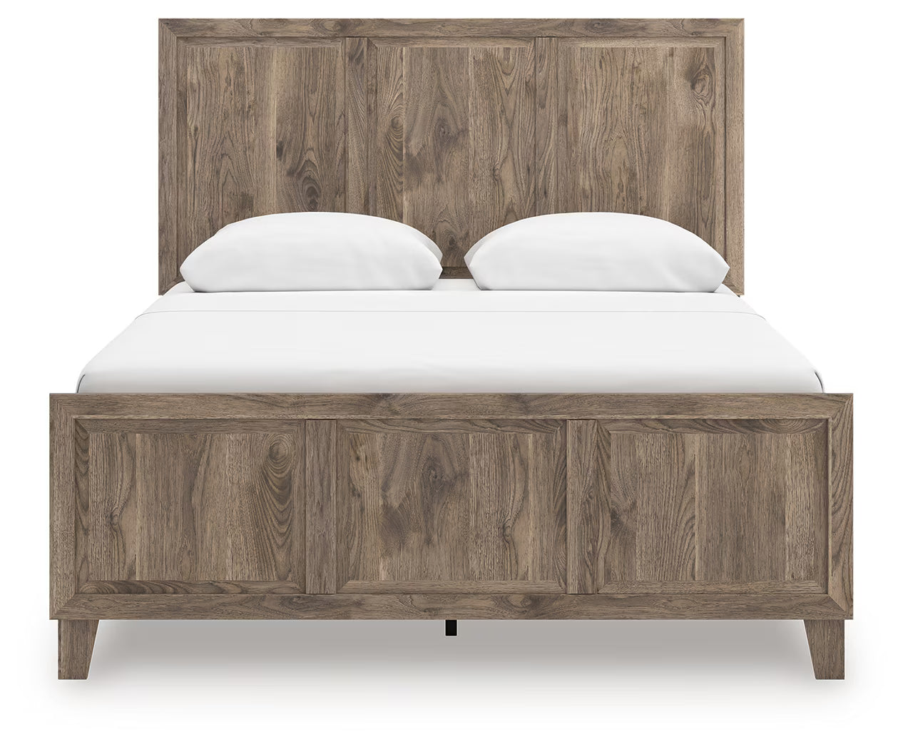 Rusticott - Brown - Queen Panel Bed