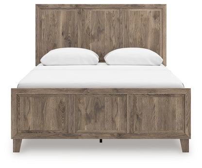 Rusticott - Brown - Queen Panel Bed