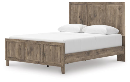 Rusticott - Brown - Queen Panel Bed