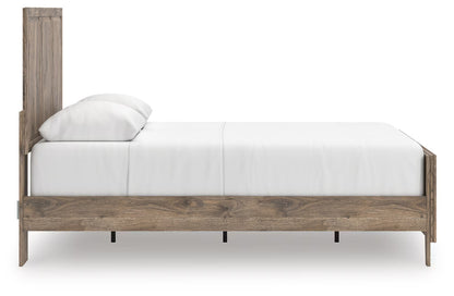 Rusticott - Brown - Queen Panel Bed