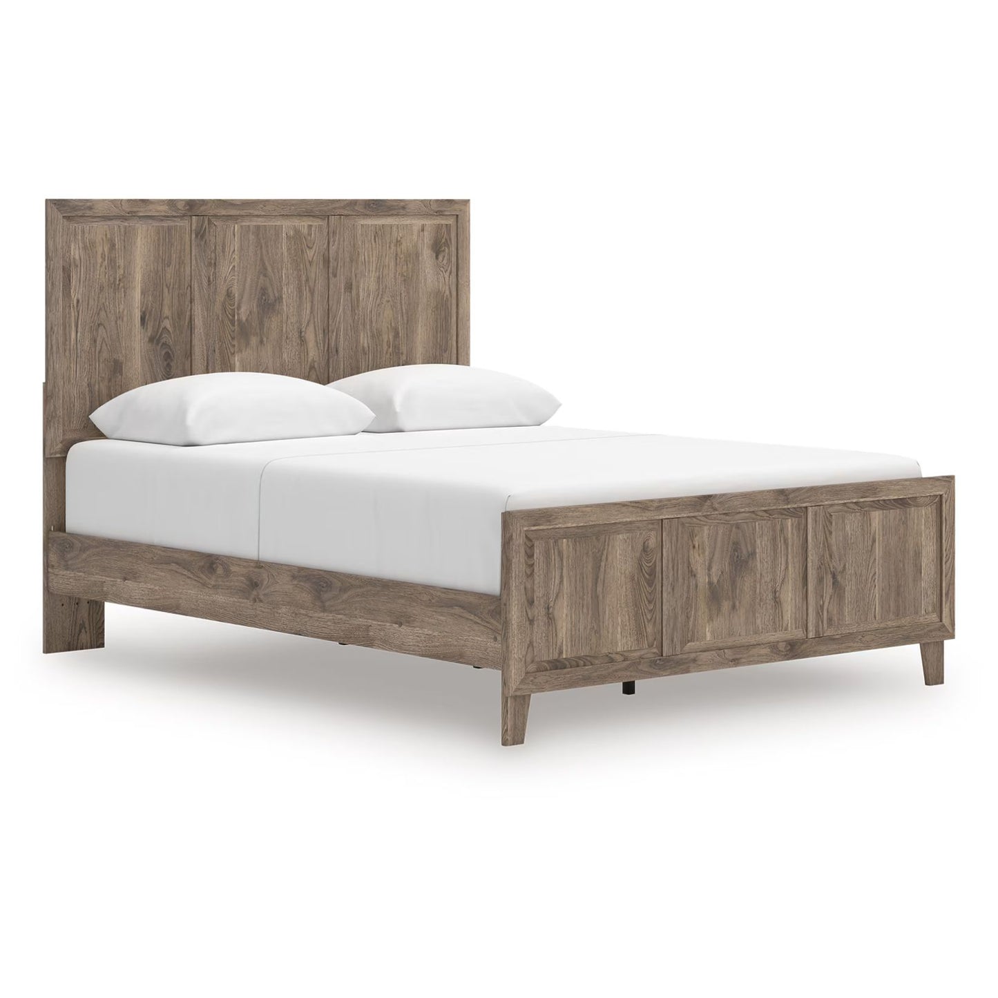 Rusticott - Brown - Queen Panel Bed