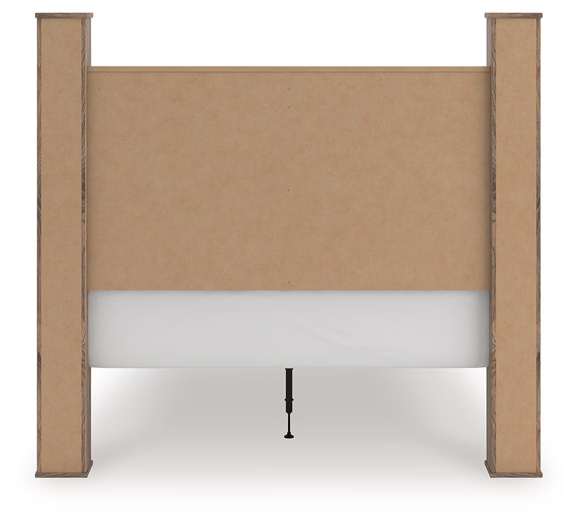 Rusticott - Brown - Queen Poster Bed