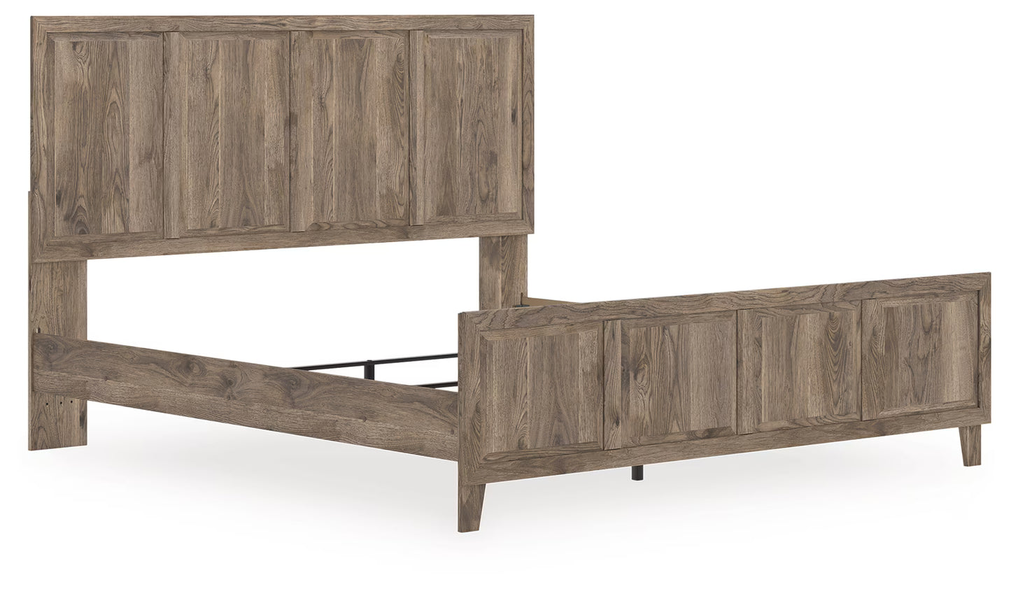 Rusticott - Brown - King Panel Bed