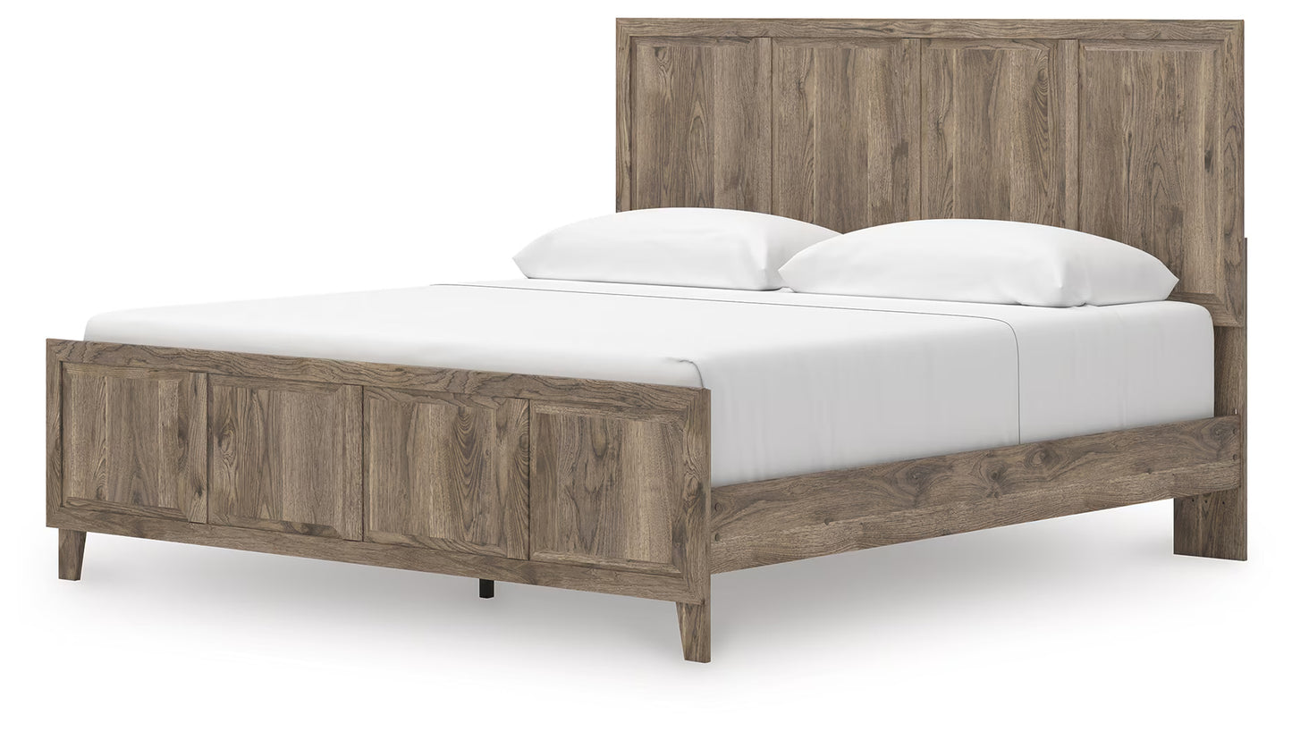 Rusticott - Brown - King Panel Bed