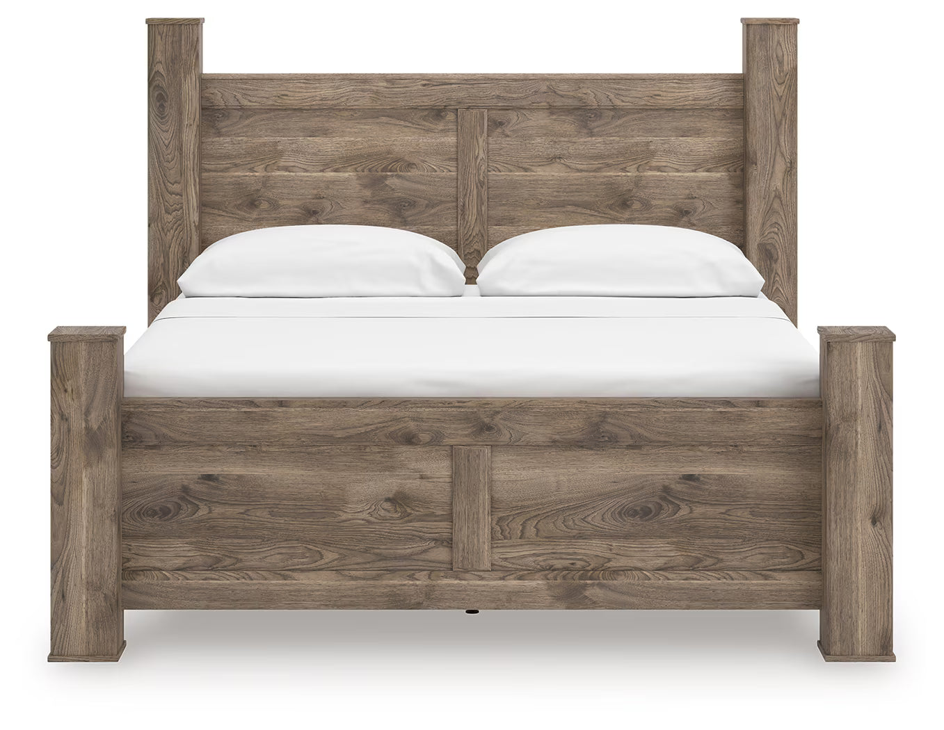 Rusticott - Brown - King Poster Bed