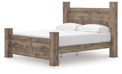 Rusticott - Brown - King Poster Bed