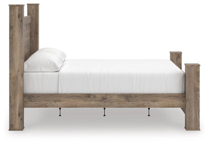Rusticott - Brown - King Poster Bed