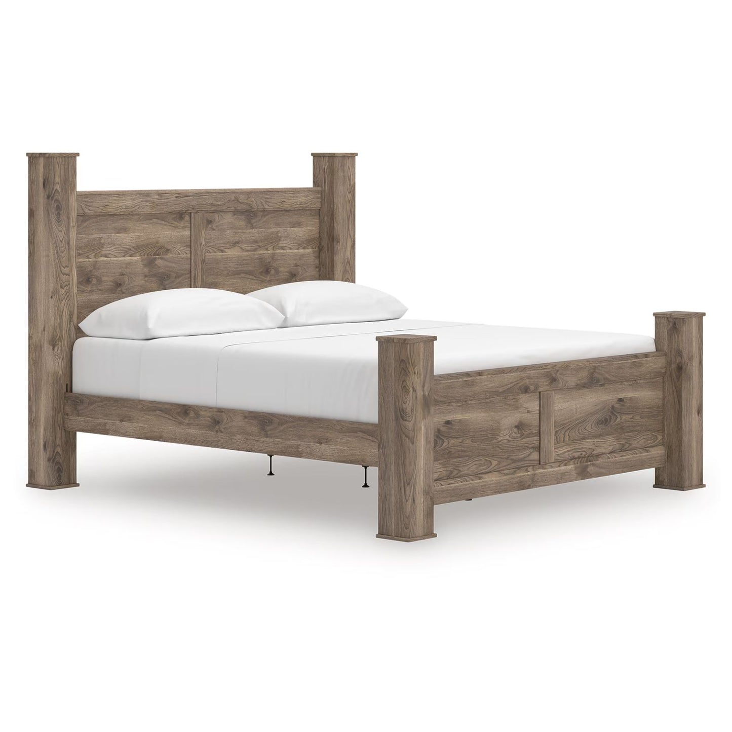 Rusticott - Brown - King Poster Bed