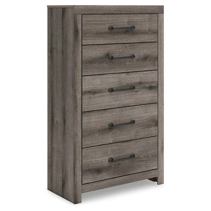 Graystorm - Brown Gray - Five Drawer Chest