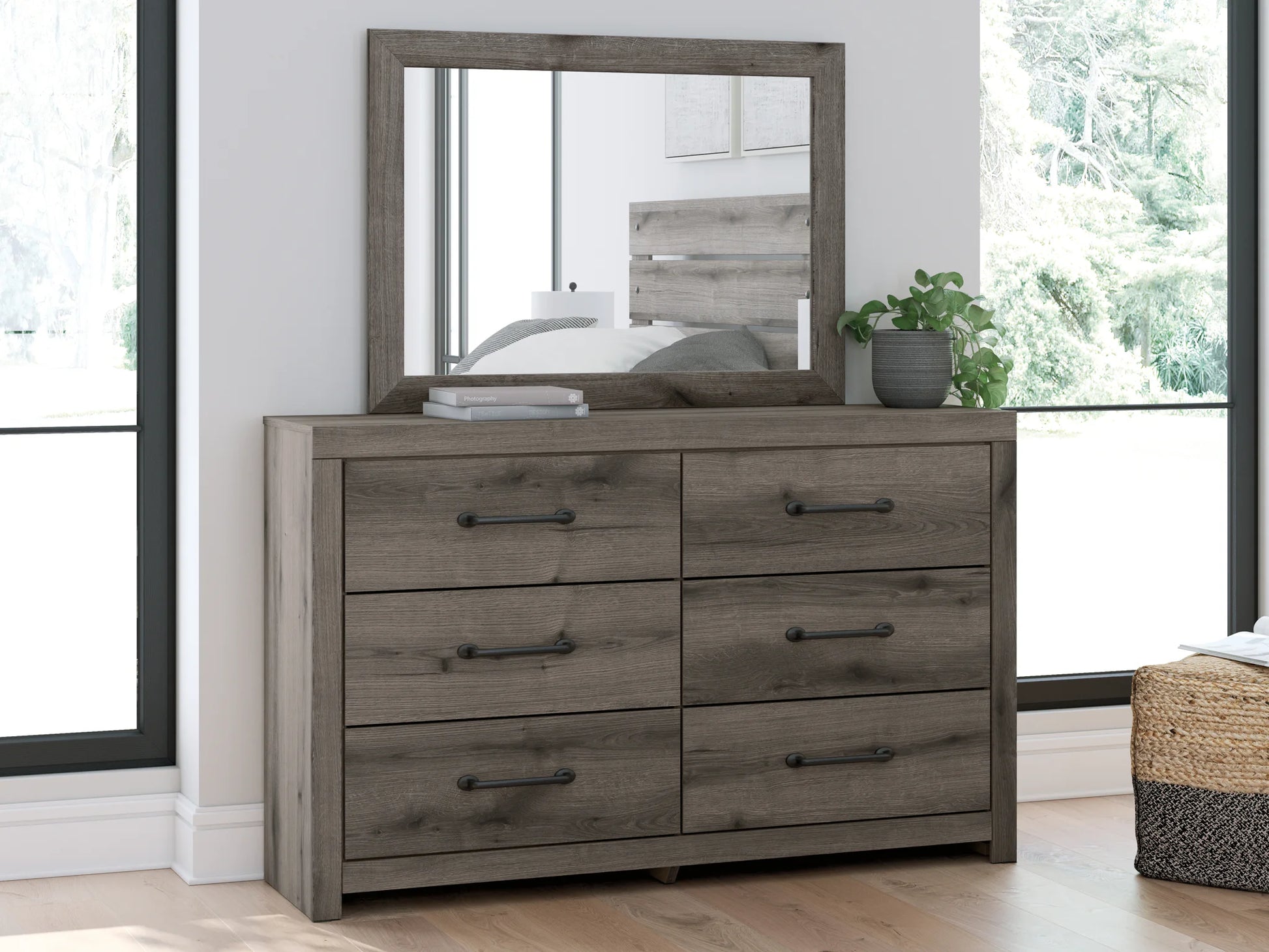 grey and brown dresser Ashley Blairhurst Light Grayish Brown Dresser