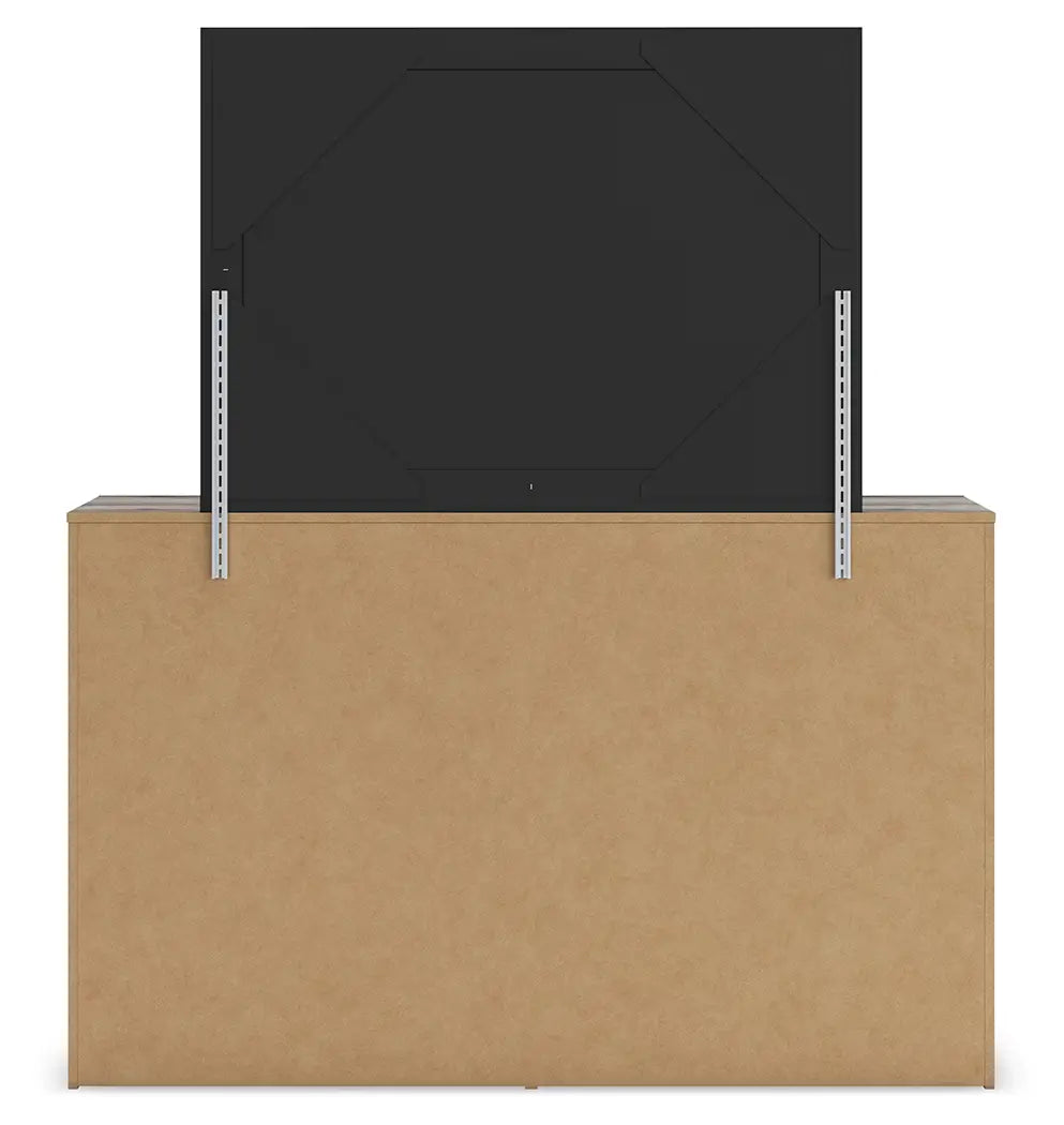 Graystorm - Brown Gray - Dresser And Mirror