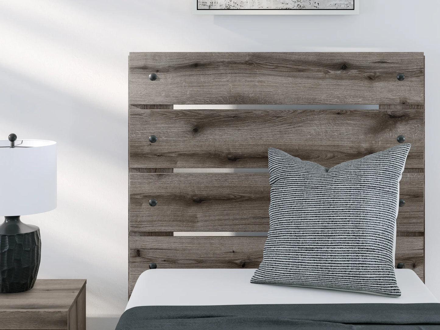 Graystorm - Brown Gray - Twin Panel Bed