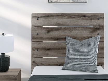 Graystorm - Brown Gray - Twin Panel Bed