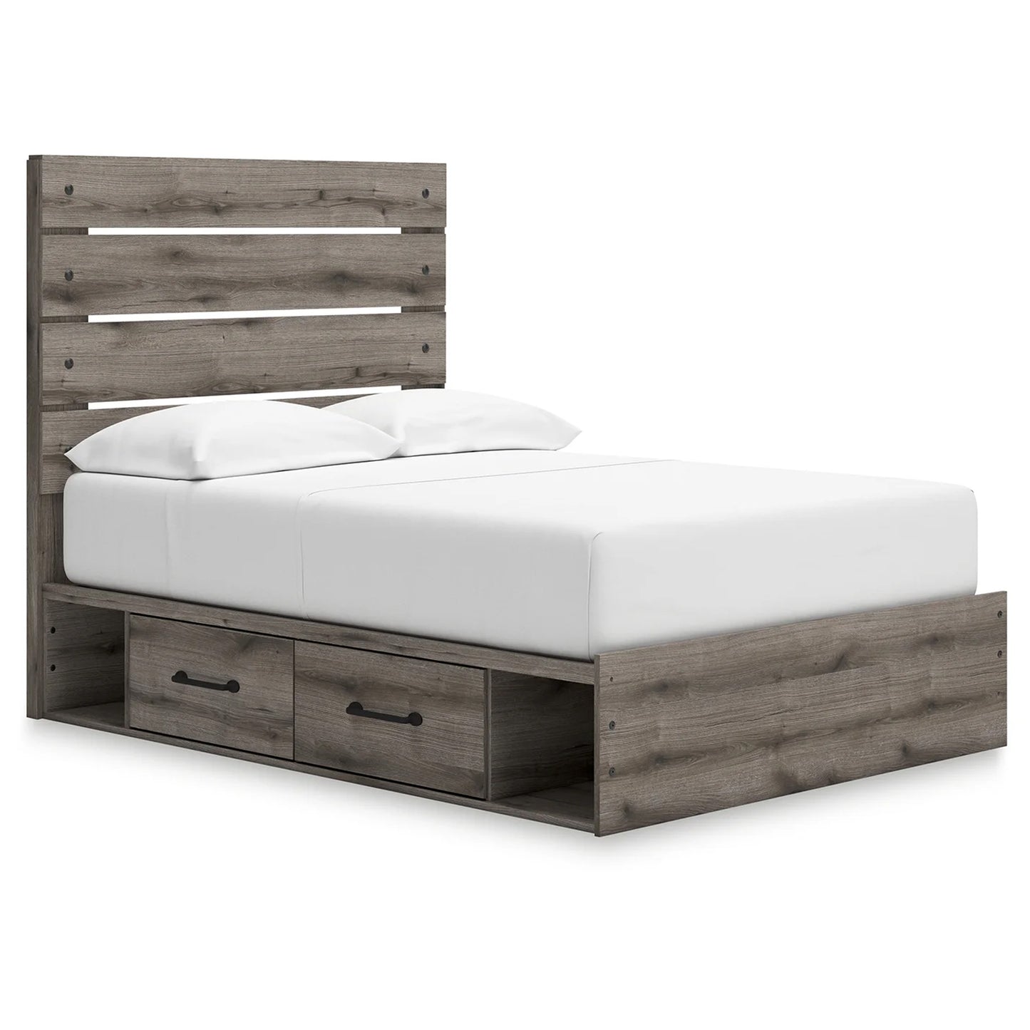 Graystorm - Full Panel Storage Bed - Brown Gray