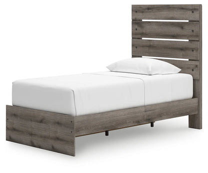 Graystorm - Twin Panel Storage Bed - Brown Gray