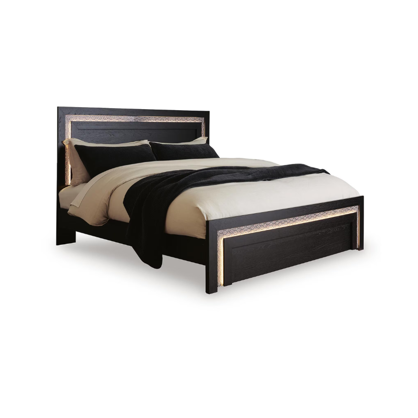 Brizmore - King Panel Bed - Black