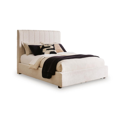 Brizmore - Queen Upholstered Storage Bed - Beige