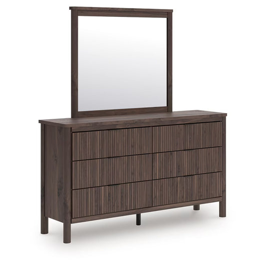Pamytta - Brown - Dresser And Mirror