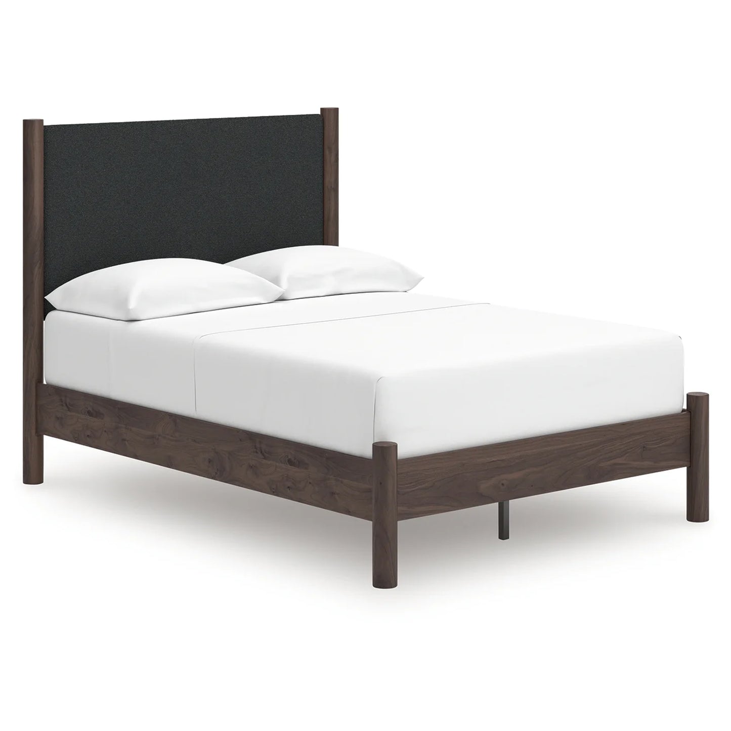 Pamytta - Full Upholstered Panel Platform Bed - Brown