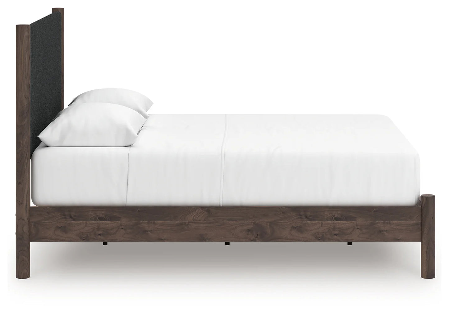 Pamytta - Queen Upholstered Panel Platform Bed - Brown