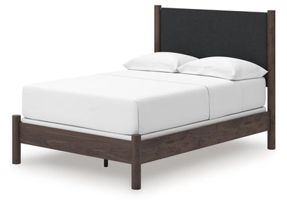 Pamytta - Brown - Full Upholstered Panel Bed