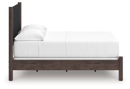 Pamytta - Brown - Full Upholstered Panel Bed