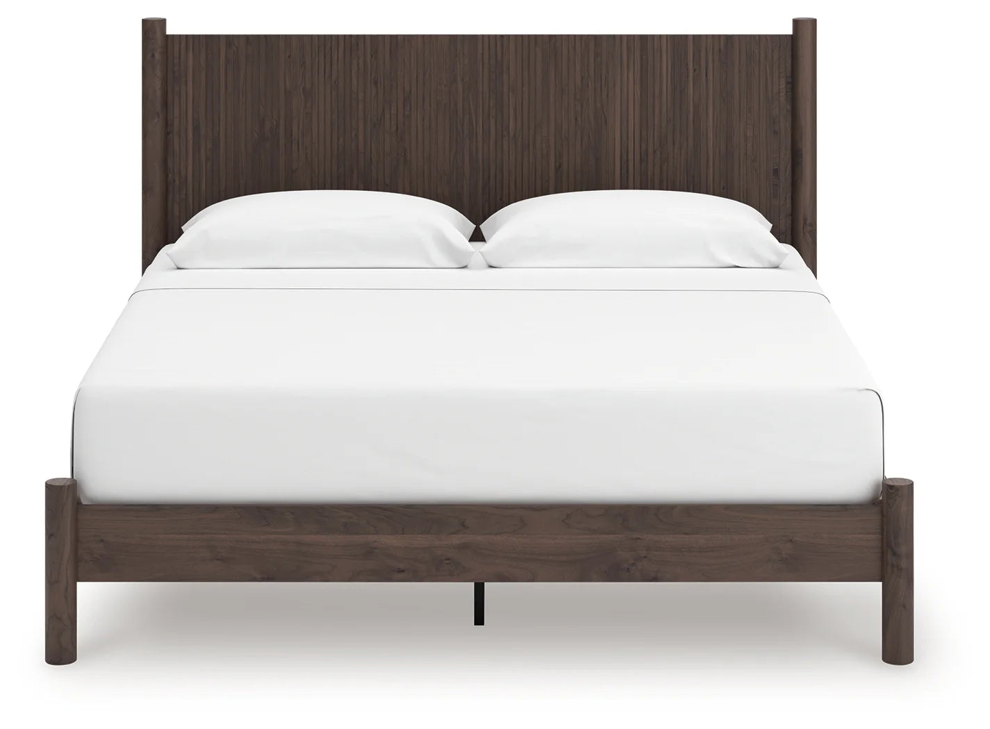 Pamytta - King Panel Platform Bed - Brown