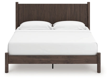 Pamytta - King Panel Platform Bed - Brown
