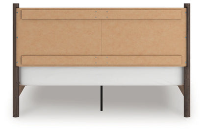 Pamytta - King Panel Platform Bed - Brown
