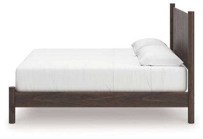 Pamytta - King Panel Platform Bed - Brown