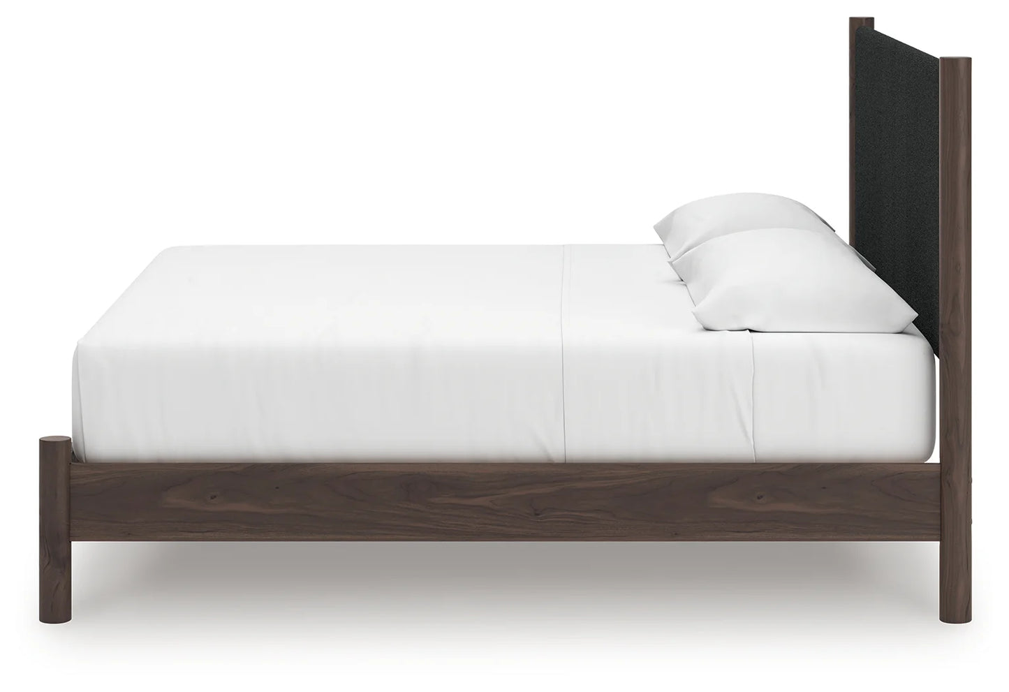 Pamytta - King Upholstered Panel Platform Bed - Brown