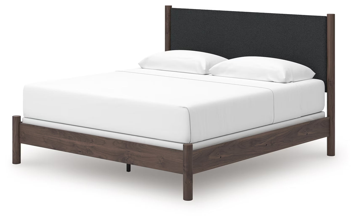 Pamytta - Brown - King Upholstered Panel Bed
