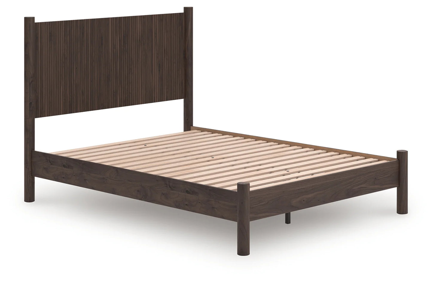 Pamytta - Queen Panel Platform Bed - Brown