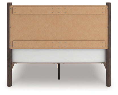Pamytta - Queen Panel Platform Bed - Brown