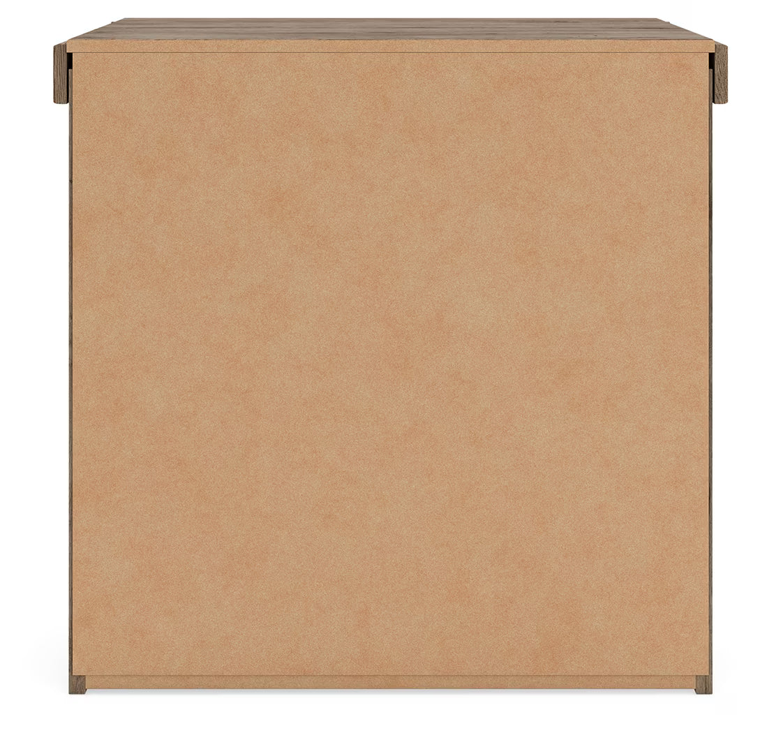 Oliandon - Two Drawer Night Stand - Light Brown