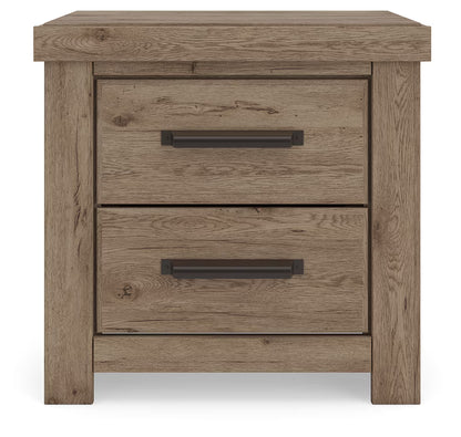 Oliandon - Two Drawer Night Stand - Light Brown