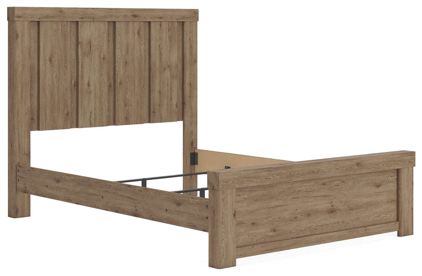 Oliandon - Queen Panel Bed - Light Brown