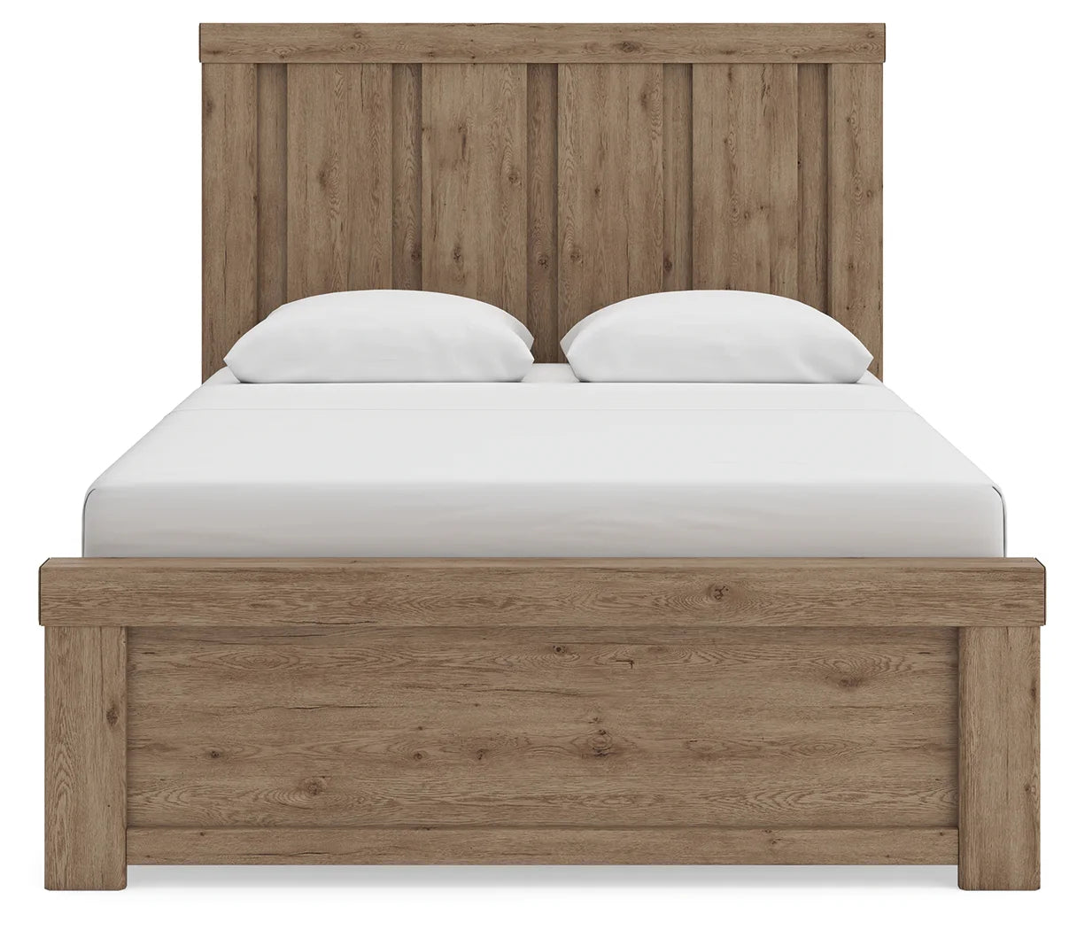 Oliandon - Queen Panel Bed - Light Brown
