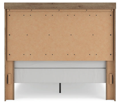 Oliandon - Queen Panel Bed - Light Brown