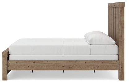 Oliandon - Queen Panel Bed - Light Brown