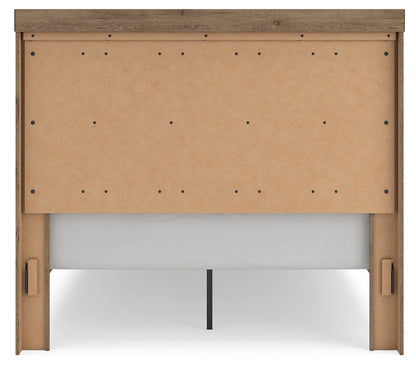 Oliandon - Queen Panel Storage Bed - Light Brown