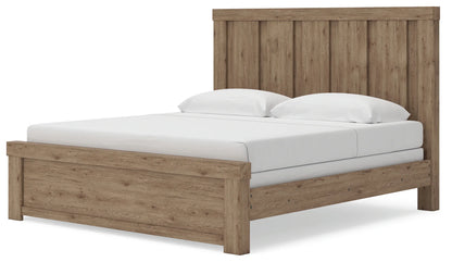 Oliandon - King Panel Bed - Light Brown