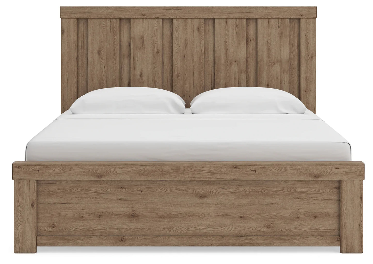Oliandon - King Panel Bed - Light Brown