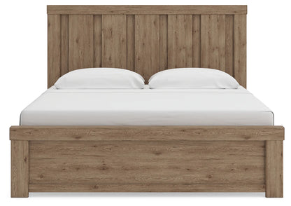 Oliandon - King Panel Bed - Light Brown