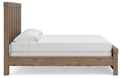 Oliandon - King Panel Bed - Light Brown